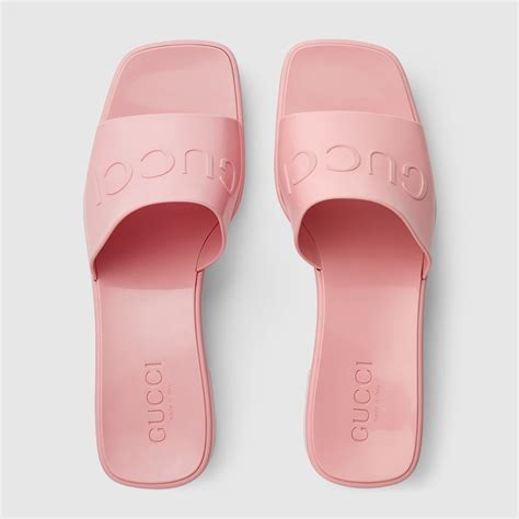 pink gucci jelly slides|women Gucci slides size 11.